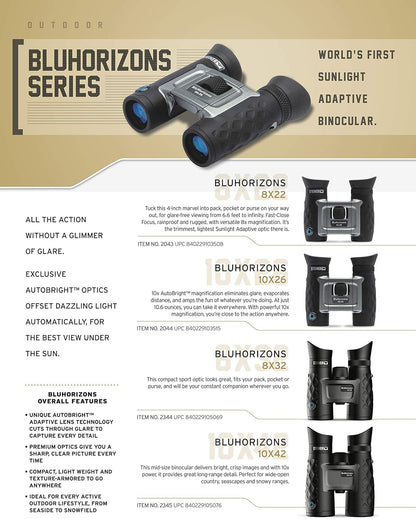 Steiner BluHorizons verrekijker met unieke lenstechnologie, oogbescherming, compact, licht, ideaal voor buitenactiviteiten en sportevenementen, 10x42