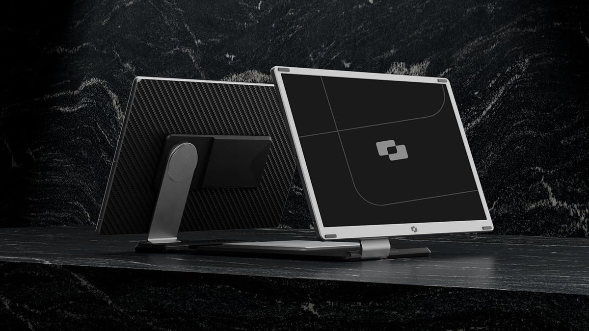 Infinity 15.6'' - Portable Monitor - Protective Case Included - Portable Display - Portable Monitor - Full HD - IPS - Grey - QUORE