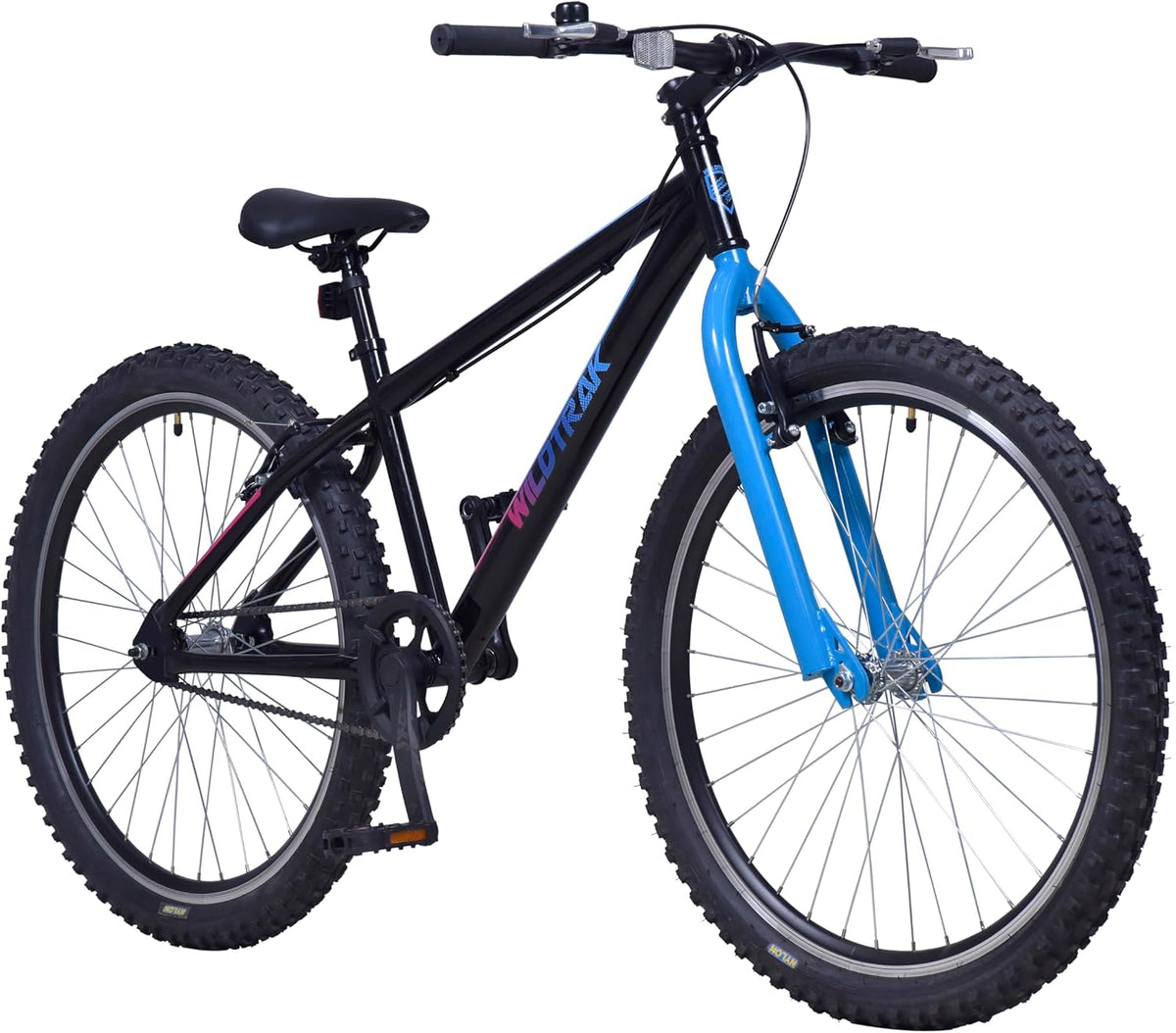 Wildtrak - Stalen mountainbike, volwassenen, 26 inch, 1 versnelling, zwart
