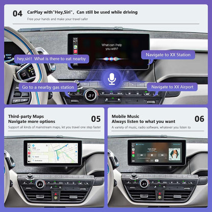 Draadloze CarPlay Android Auto Interface – Auto Multimedia Adapter – Smartphone Integratie Module – Mirrorlink Schermspiegeling – Achteruitrijcamera Ondersteuning – Gemakkelijk Installeren – Originele Stuurwielbediening Blijft Werken