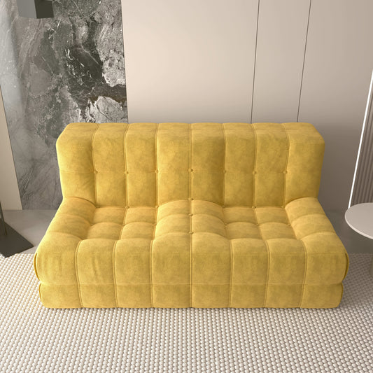XXL Zitzak Fauteuil – Zitzak – Poef – Slaapstoel – Lounger – Geel – Extra Groot – Duurzame Vulling