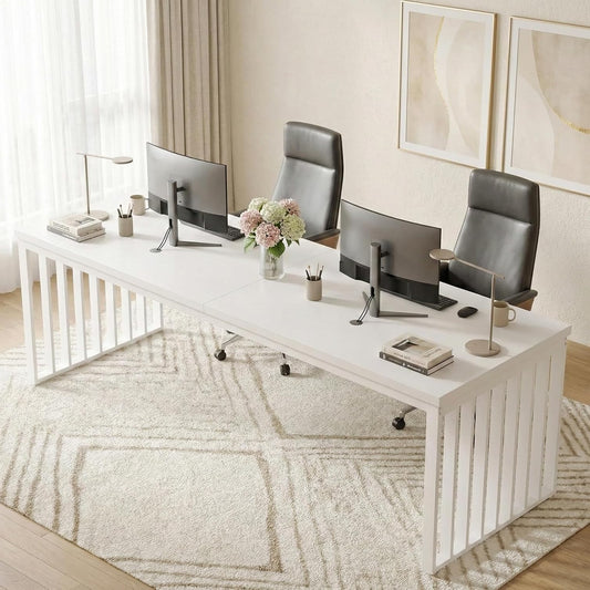 Bureau – Werktafel – Computerbureau – Gametafel – Studieplek – Industrieel Design – 180 cm Breed – Stevig Metalen Frame - QUORE