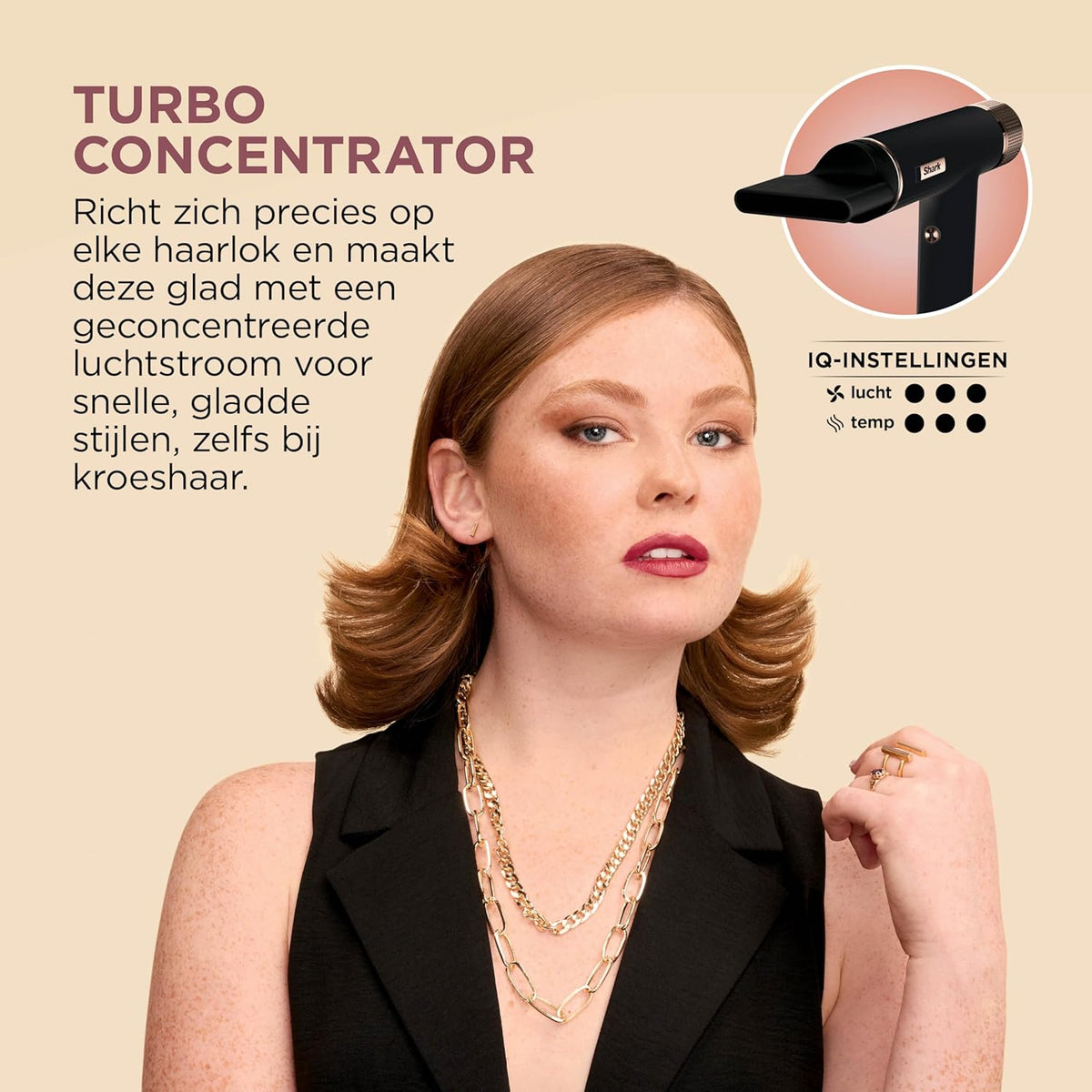 Shark SpeedStyle Haardroger & RapidGloss Finisher met Opbergtas & Haarklemmen, 5 Stylers, Voor Alle Haartypes, Ultrasnel Droog, Gladstrijken van Pluizig Haar, Geen Warmteschade, Ionisch, HD353BKEU