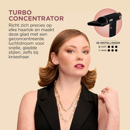 Shark SpeedStyle Haardroger & RapidGloss Finisher met Opbergtas & Haarklemmen, 5 Stylers, Voor Alle Haartypes, Ultrasnel Droog, Gladstrijken van Pluizig Haar, Geen Warmteschade, Ionisch, HD353BKEU