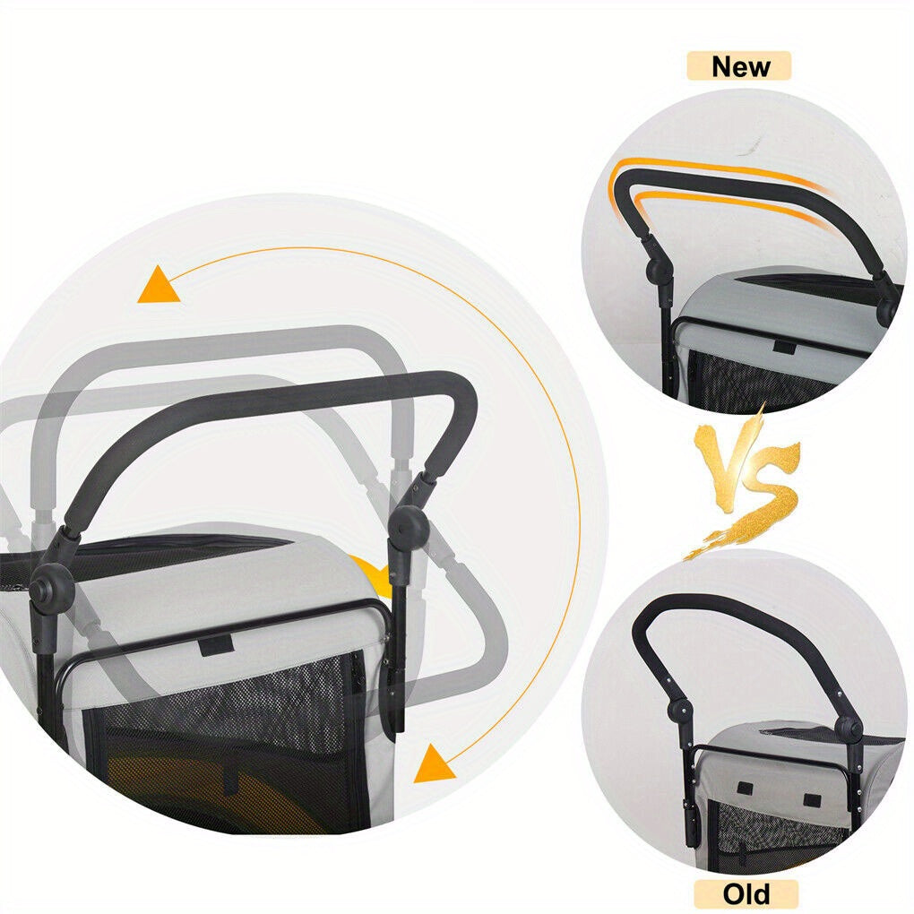 Hondenbench – Hondenkooi – Hondenhok – Dierenbench – Hondenbench Middelgroot – Stevig IJzeren Frame – Oxford Stof Bekleding 112x100x74 cm