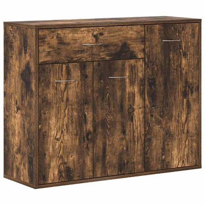 Opbergkast – Dressoir – Kast – Schoenenkast – Bergkast – Rook Eiken – Stevig Meerlagenhout – Ventilatiefunctie – Compact 88x30x70 cm