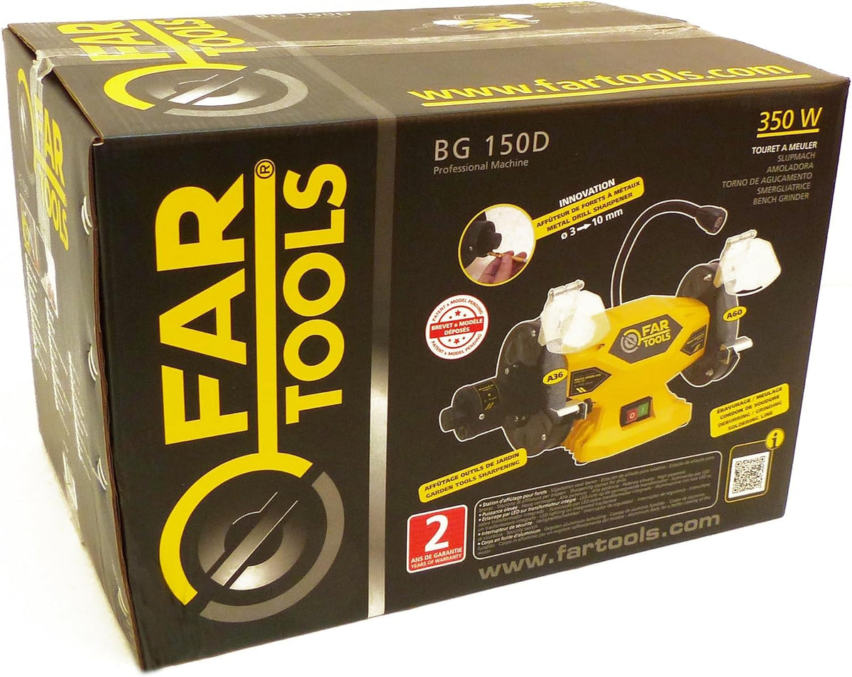 Fartools 110250 slijpmachine, 400 W, diameter 150 mm, diameter 2150, geel