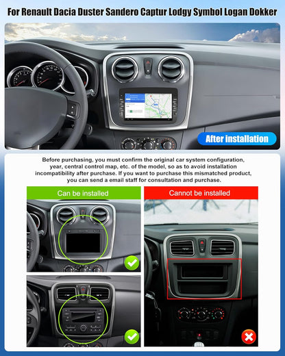 Android 13 Autoradio – Multimedia Speler – Auto Headunit – Navigatiesysteem – Inbouwautoradio – 2GB RAM + 64GB Opslag – CarPlay & Android Auto Compatibel