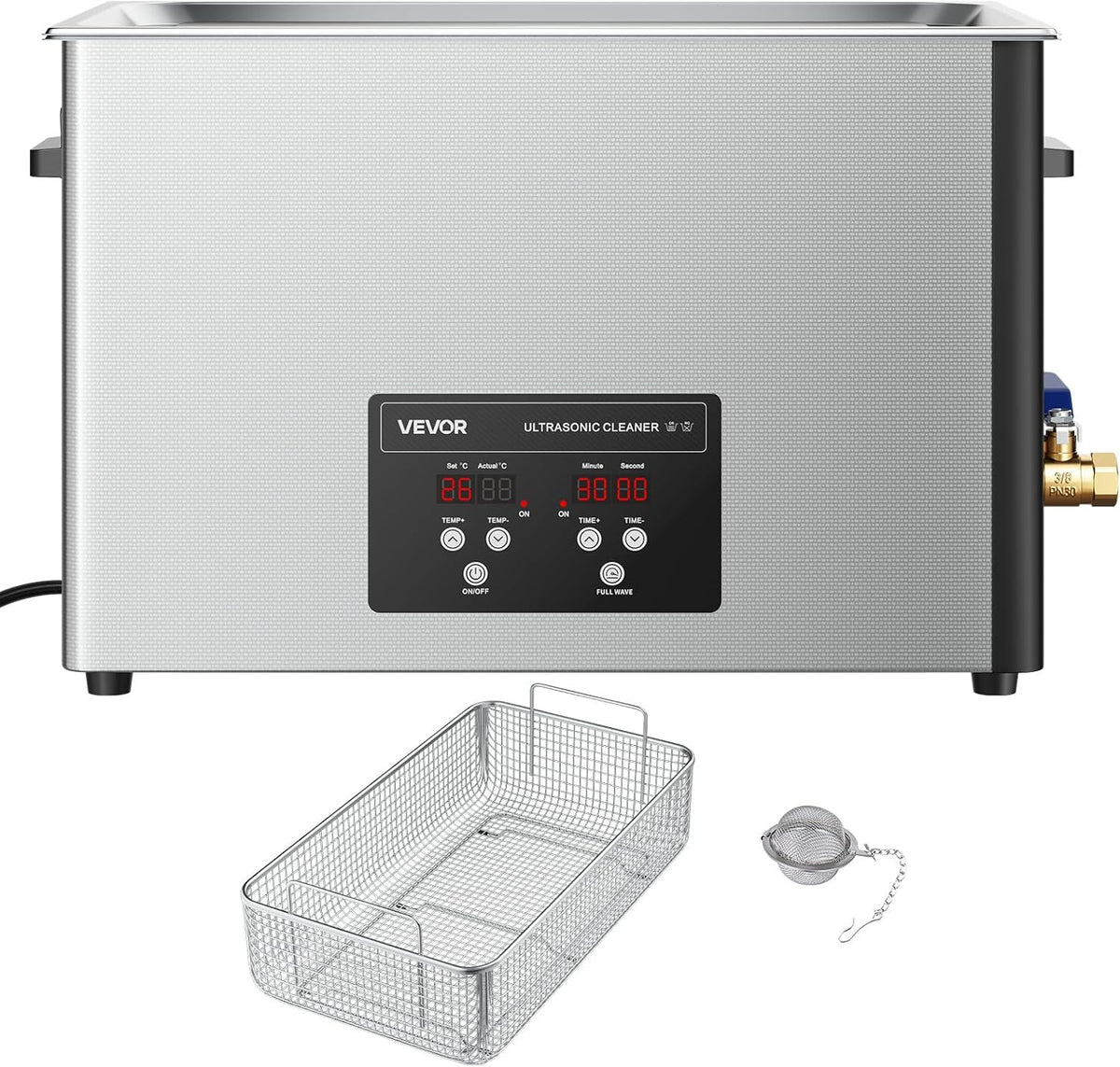 Ultrasone Reiniger – Ultrasoon Reinigingsapparaat – Sieradenreiniger – Industriële Reinigingsmachine – Digitale Ultrasoonreiniger – 30 Liter Inhoud – 40kHz & 480W Vermogen