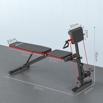 Multifunctionele opvouwbare halterbank