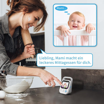 Babyfoon – Baby Monitor – Baby Camera – Kinderkamer Camera – Video Baby Monitor – 2K Beeldkwaliteit – 5050mAh Batterijduur
