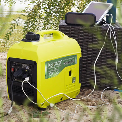 K&S Basic KSB 12i S Inverter-generator, kW 1.2, inverter-generator voor vissen, kamperen, USB-uitgang, benzinegenerator