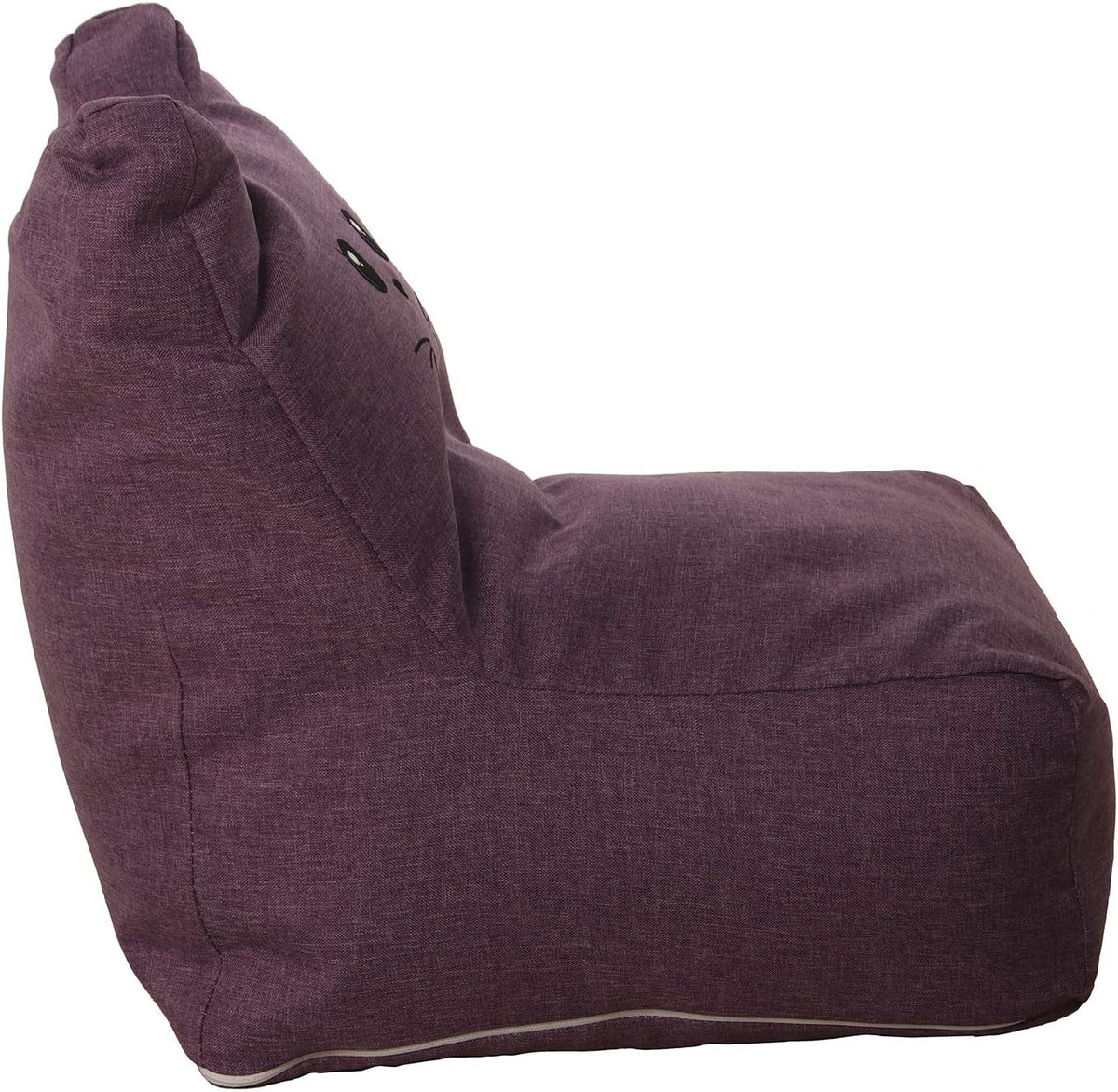 Zitzak in kattenvorm, polyester, 43 x 50 x 52 cm, violet