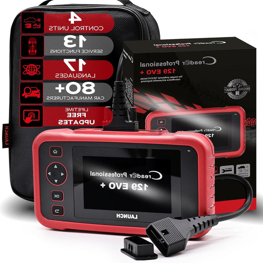 OBD2 Diagnosetool – Auto Scanner – Foutcode Lezer – Voertuig Diagnostiek – EOBD Tester – 4-Systemendiagnose Motor ABS SRS Automaat – 13 Servicefuncties Wi-Fi Updates Touchscreen