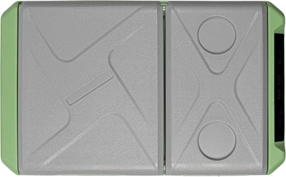 Steamy-E Single Zone 45, Elektrische Compressor Koelbox met twee compartmenten, 32 Liter, Grijs, 12V/230V, voor vriezen en koelen van -20 tot +20, ideaal voor op de camping