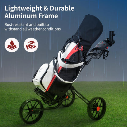 Caddytek Caddylite 15.3 V2 - Deluxe Quad-Fold Golf Duwwagen