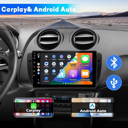Autoradio voor Seat Ibiza 6J 2009 2010 2011 2012 2013, Android 13 GPS FM 2+64G, 9 inch touchscreen, Ondersteunt navigatie Carplay Android Auto Bluetooth 5.0 WiFi Spraakgestuurde Radio