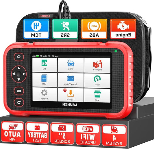 OBD2 Diagnosetool – Codelezer – Foutcode Scanner – Auto Scanner – Diagnoseapparaat – 7+ Resetfuncties – Groot 5-Inch Touchscreen