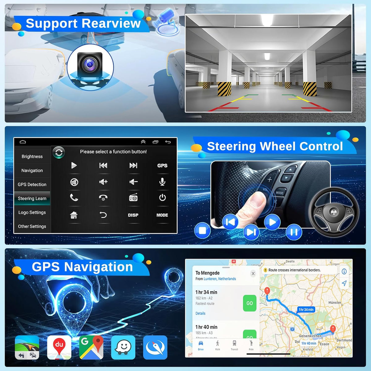 4+64G Wireless Carplay Android 13 autoradio 2 Din voor Fiat Ducato 06-23 10 inch autoradio met Android Auto Navi GPS WIFI Mirror Link Bluetooth/WiFi/GPS/FM RDS Radio/SWC achteruitrijcamera