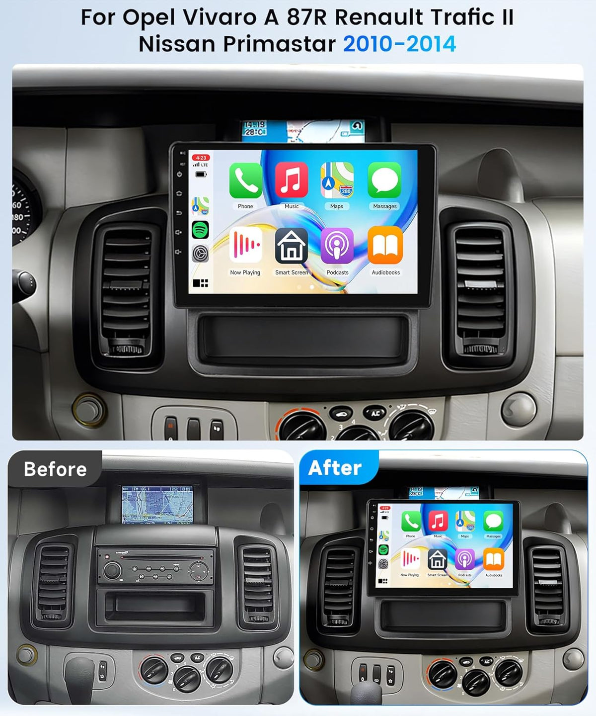 4G 64G 9" Android Autoradio voor Mercedes Benz E/G/CLK/CLS Class W209 W211 W219 W463 2002-2010 Wireless Carplay Radio met Android Auto Navi GPS Mirror Link Bluetooth FM/RDS/DAB/DVR/EQ/WiFi SWC