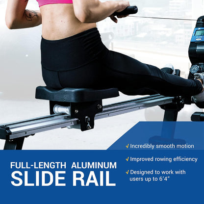 Roeitrainer – Roeimachine – Roeiapparaat – Hometrainer – Fitnessmachine – 8 Magnetische Weerstandsniveaus – Inklapbaar Met Ergonomisch Zadel