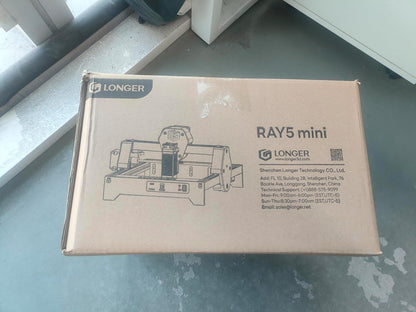 Longer Ray5 mini lasergraveermachine, high-speed snijmachine 12.000 mm/min, voor 130 x 140 mm graveeroppervlak, wifi, beveiliging met noodstop (2,5 W), lasergraveermachine