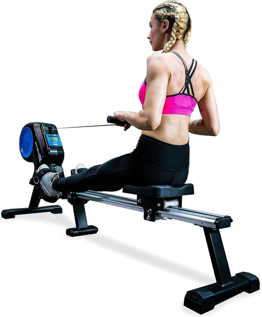 Roeitrainer – Roeimachine – Roeiapparaat – Hometrainer – Fitnessmachine – 8 Magnetische Weerstandsniveaus – Inklapbaar Met Ergonomisch Zadel