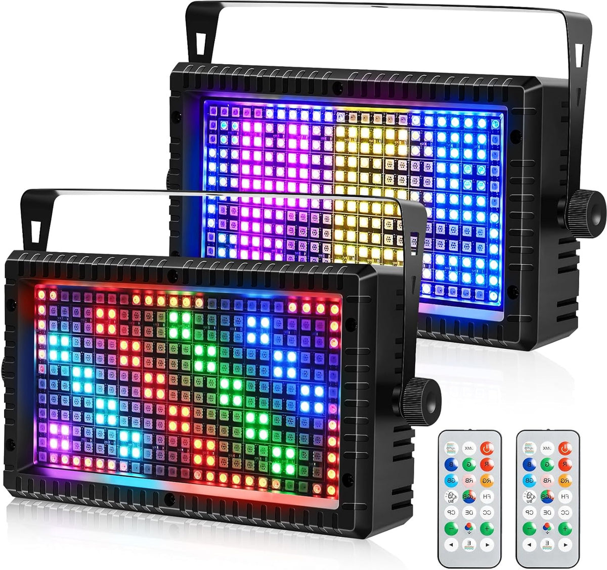 Led Stroboscoop – Discolamp – Lichteffect – DJ Verlichting – RGB Strobe – 288 RGB LED’s – 48 Individueel Aanstuurbare Zones – DMX- en Geluidsgestuurd