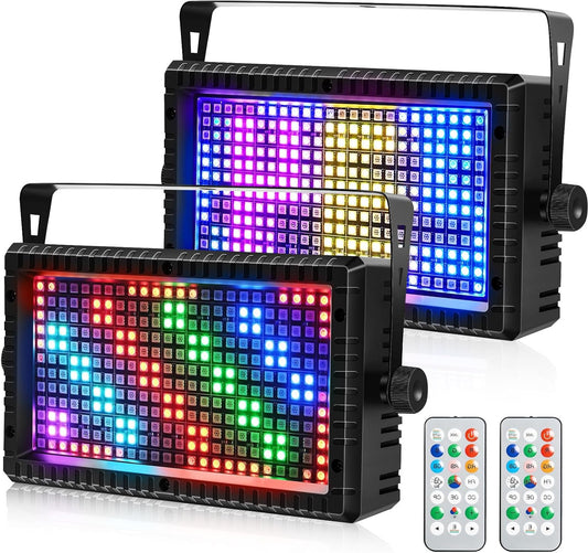 Led Stroboscoop – Discolamp – Lichteffect – DJ Verlichting – RGB Strobe – 288 RGB LED’s – 48 Individueel Aanstuurbare Zones – DMX- en Geluidsgestuurd