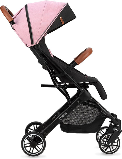 Momi ESTELLE Buggy vanaf 6 maanden (tot 15 kg), inklapbare buggy met 5-punts riem, boodschappenmand, telescoopstang, inklapbaar