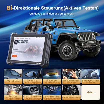 ThinkScan 689 OBD2 diagnoseapparaat, auto met 34 resetfunctie + volledige systeemdiagnose, uitleesapparaat auto voor actief testen, geavanceerde ECU-codering/BI-directionele besturing