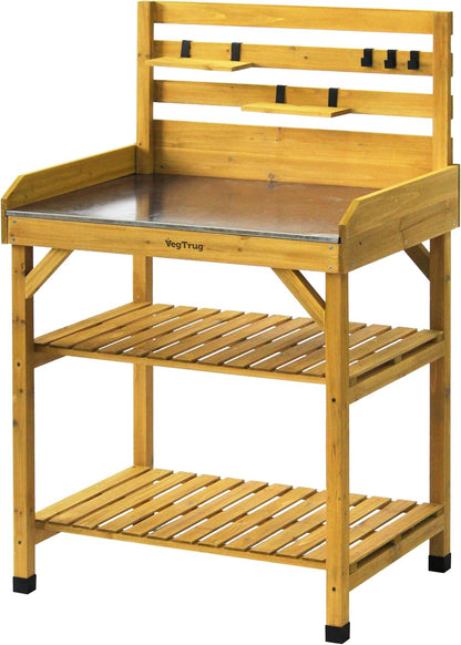 VegTrug® Plantentafel, 100% FSC-gecertificeerd hout, 81 x 56 x 125 cm, naturel