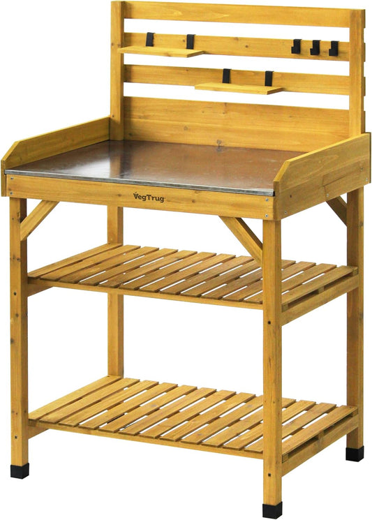VegTrug® Plantentafel, 100% FSC-gecertificeerd hout, 81 x 56 x 125 cm, naturel
