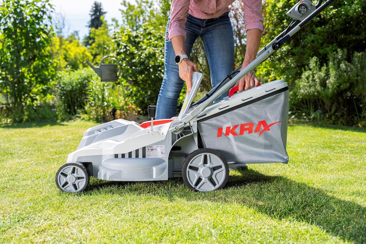 Elektrische Grasmaaier – Gazonmaaier – Duwmaaier – Tuinmaaier – Maaimachine – 1600 Watt Krachtige Motor – 5-standen Maaihoogte 30-75 mm