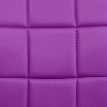 Flash Furniture Mid-Back gewatteerde vinyl draaibare taakstoel, metaal, paars, 58,42 x 55,88 x 22,86 cm