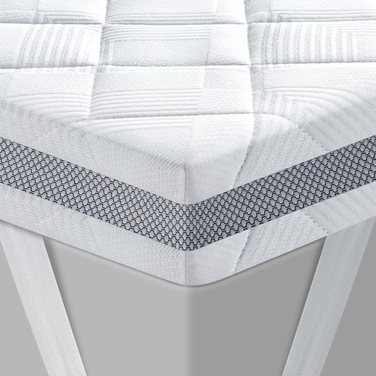 Matrastopper – Geltopper – Topmatras – Matrasbeschermer – Gelmatras 100 x 200 cm – 10 cm Koudschuimkern H3/H4 – Ademend 3D-Mesh Overtrek
