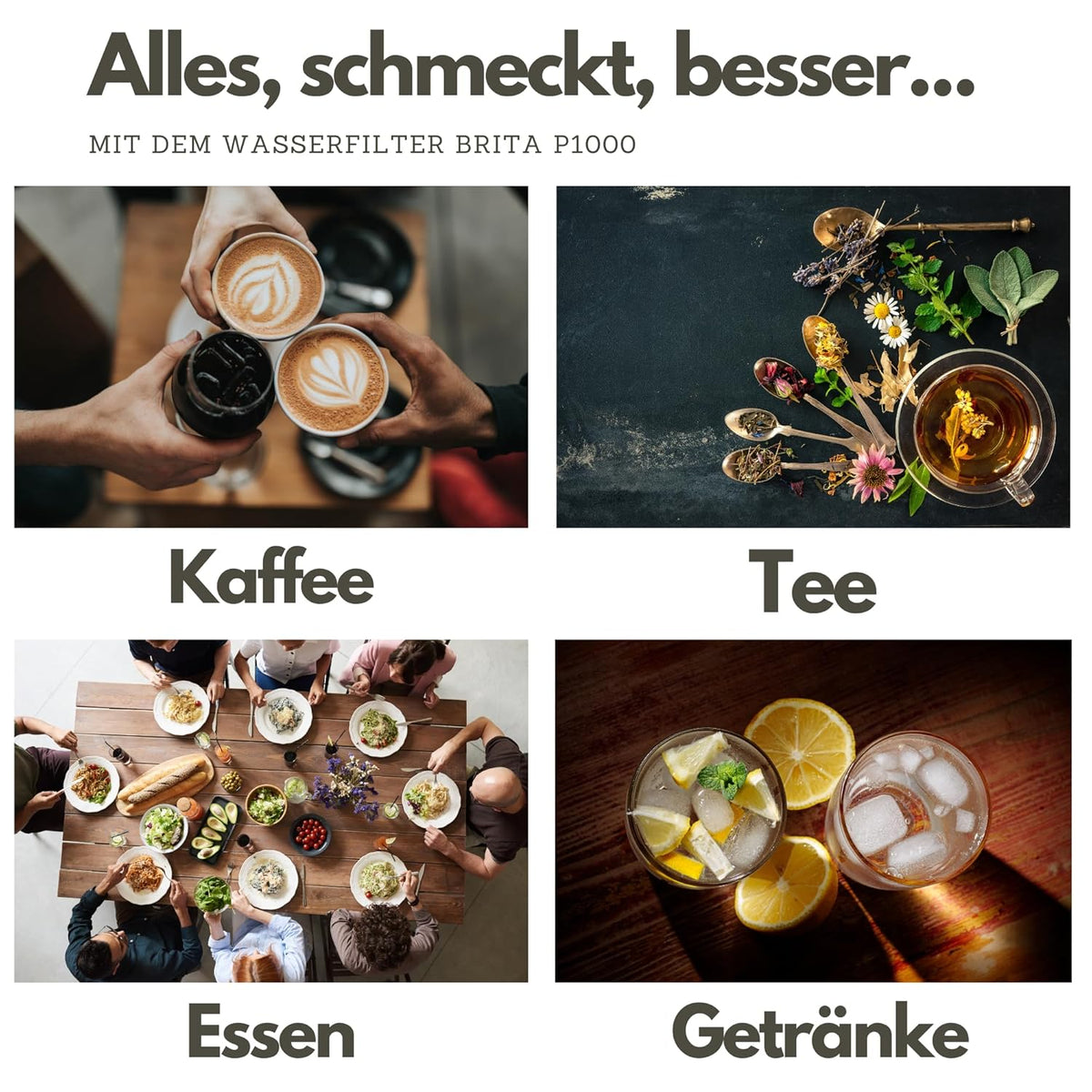 Nieuwe watergroep | ondertafel-waterfilter: BRITA filterkop, BRITA filter P1000, filterwisselindicator (Digiflow-waterklok), flexibele slang, hoekventieladapter