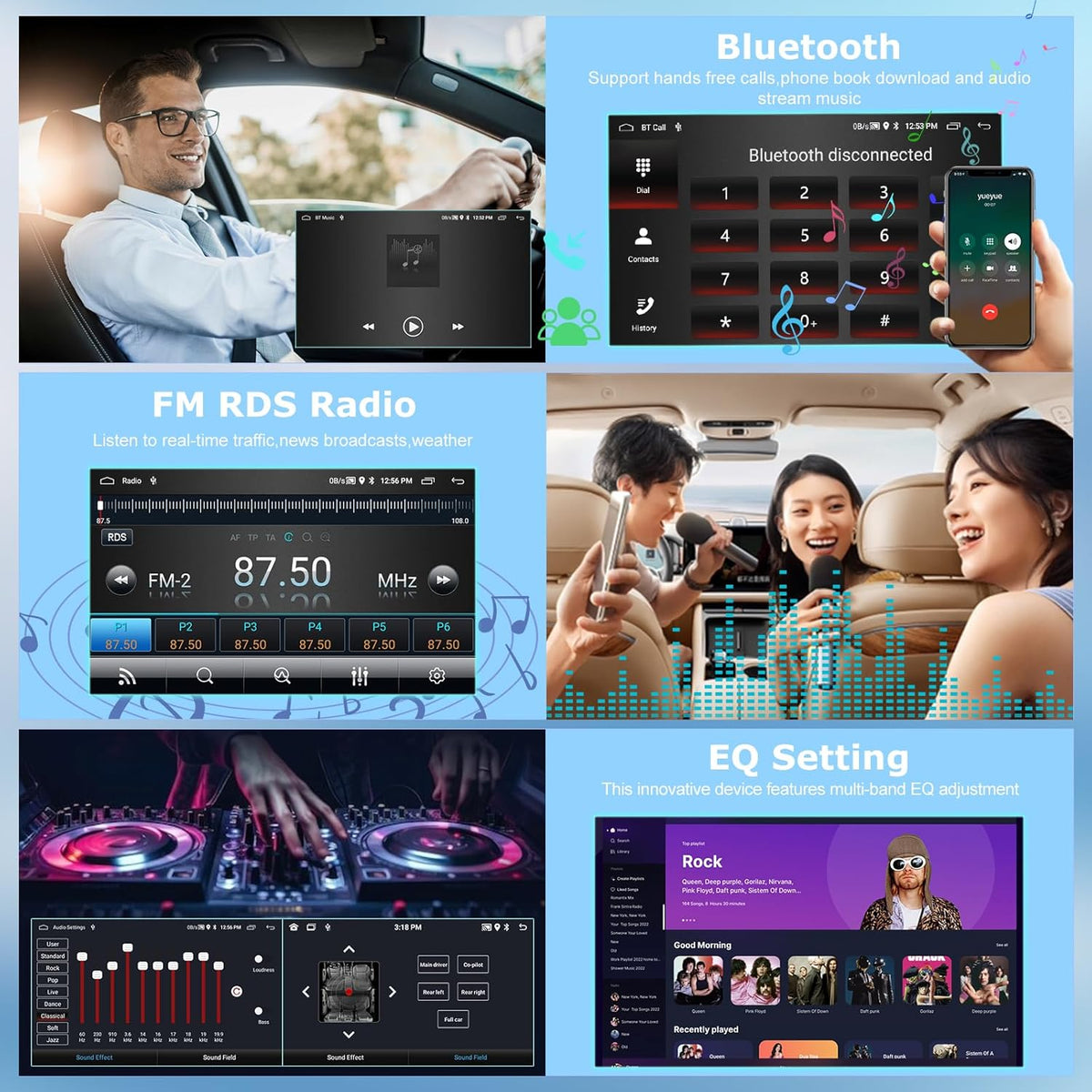 2G+64G Android 13 Car Radio for VW Volkswagen Polo 2008-2020 with Wireless Carplay & Android Auto, 9 Inch Touchscreen Car Stereo with WIFI/GPS/FM RDS/Bluetooth+AHD Rear View Camera