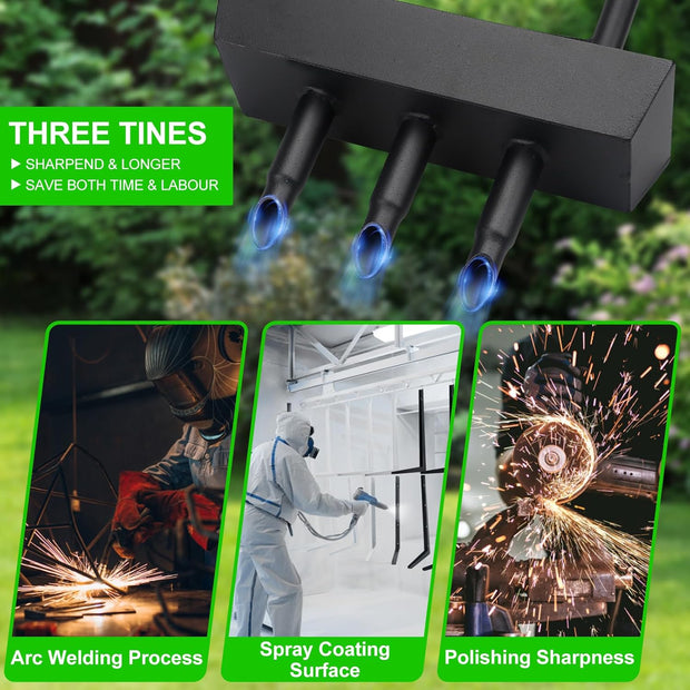 Gazonbeluchter - beluchter gazongereedschap, gazonbeluchter met bodemkern opbergbak, handmatige kernbeluchter voor tuinonderhoud