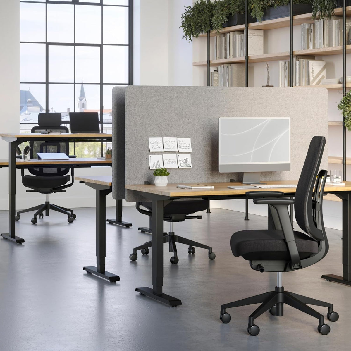 Ergotopia PureBack Ergonomische bureaustoel, ergonomisch met 4D-armleuningen en synchroonmechanisme, voor thuiskantoor, kantoor en gaming, comfortabele draaistoel voor gezond zitten