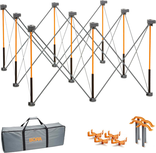 BORA Duizendpoot 1,2 m x 1,2 m eenheid, 4 X-Cups, 4 klemmen, C/S-zak