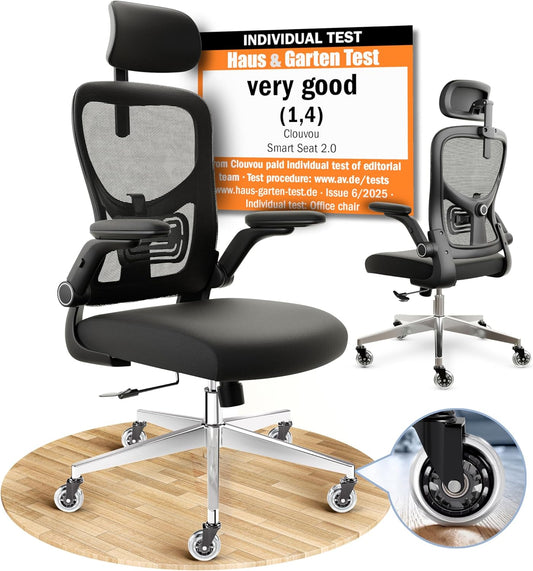 Ergonomische Bureaustoel – Kantoorstoel – Gaming Stoel – Werkstoel – Draaistoel – Verstelbaar Mesh-Stof – Stevig Stalen Frame Tot 150 kg