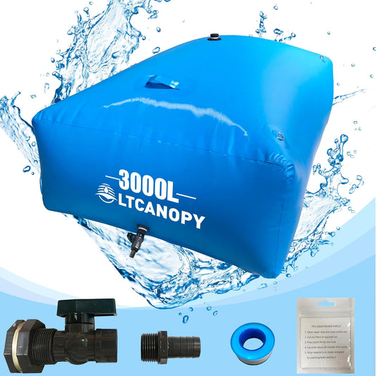 Wateropslagblaas – Waterzak – Opvouwbare Watertank – Waterreservoir – Noodwatertank – 3000 Liter – Opvouwbaar PVC 0,9 Mm