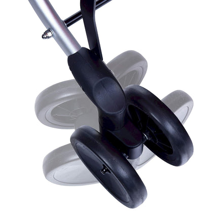 Playmarket Playcare Boodschappentrolley, opvouwbaar, met zwenkwielen, Marengo, grijs