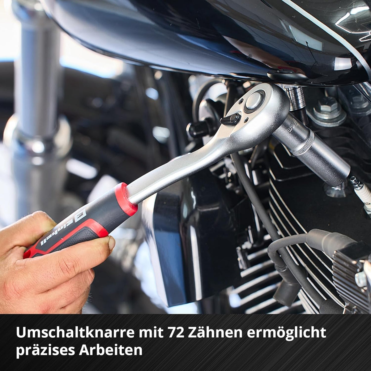 Einhell mechanische gereedschapskoffer, e-case, 201-delig (multifunctioneel, set, steeksleutels, e-case-systeem)