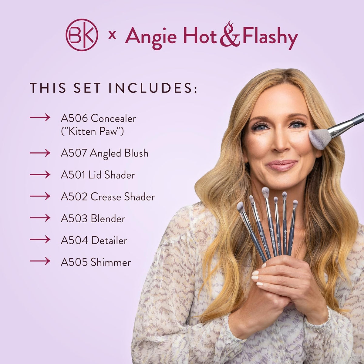 Make-upborstelset – Make-up kwastenset, make-up borstels, make-up penselen, penselenset – 7-Delige set voor gezicht en ogen – Zachte vegan vezels, geschikt voor gevoelige en rijpere huid