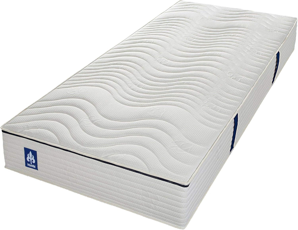 Irisette Fehmarn 500 pocketveringmatras, omkeerbaar matras met 7 zones, hardheidsgraad 3, 140 x 200 cm, Öko-Tex gecertificeerd, geproduceerd volgens Duitse kwaliteitsstandaard