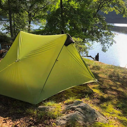 3FULGEAR Lanshan 2 Tent 2 Persoon Ultralight Camping Tent, 3/4 Seizoen Professionele 15D Silnylon Stangloze Tent voor Kamperen, Klimmen, Wandelen