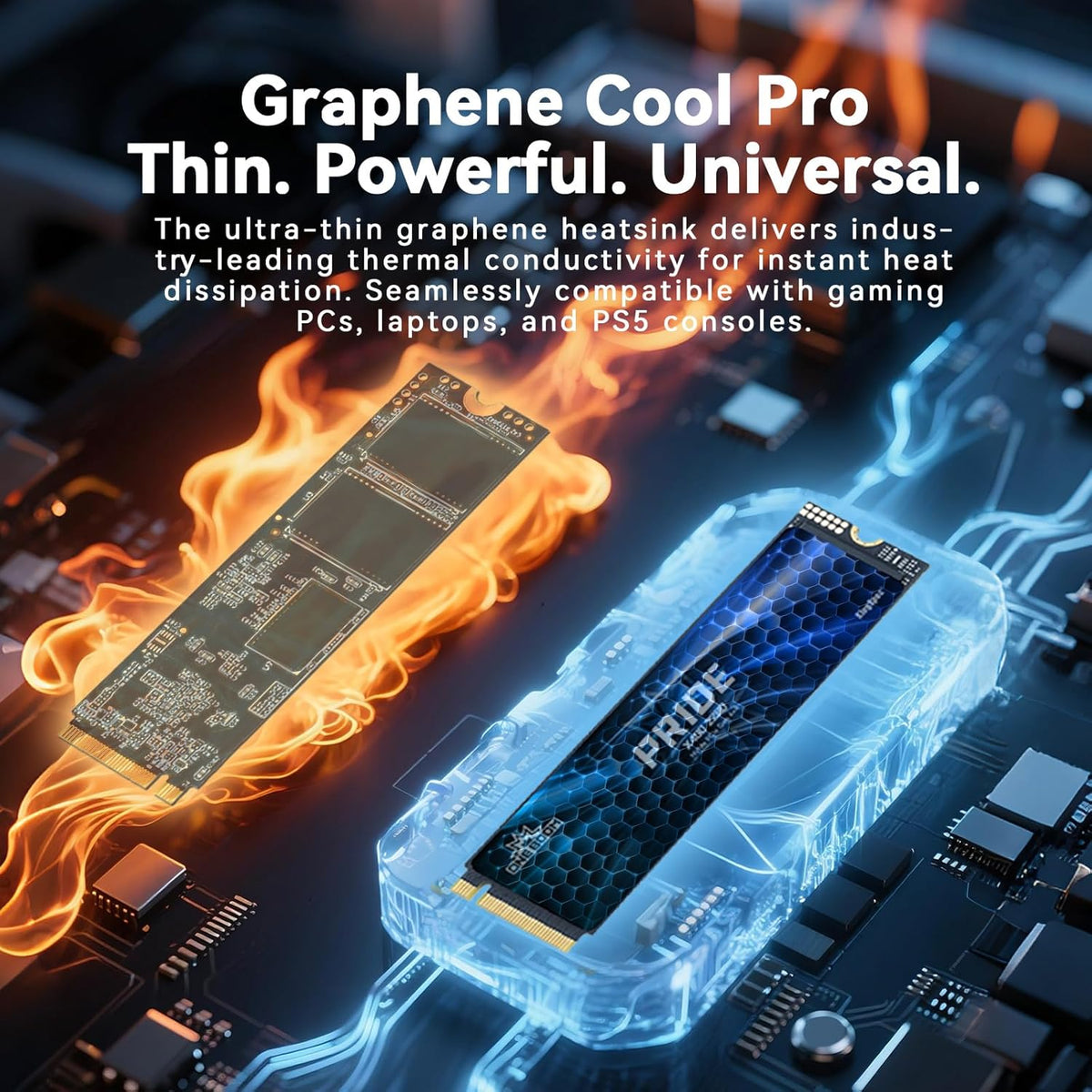 KingSpec OneBoom X400 Series 1TB M.2 NVMe Gen4 SSD 2280, 3D NAND TLC Internal SSD, Compatible with Gaming PC / PS5 / Laptop