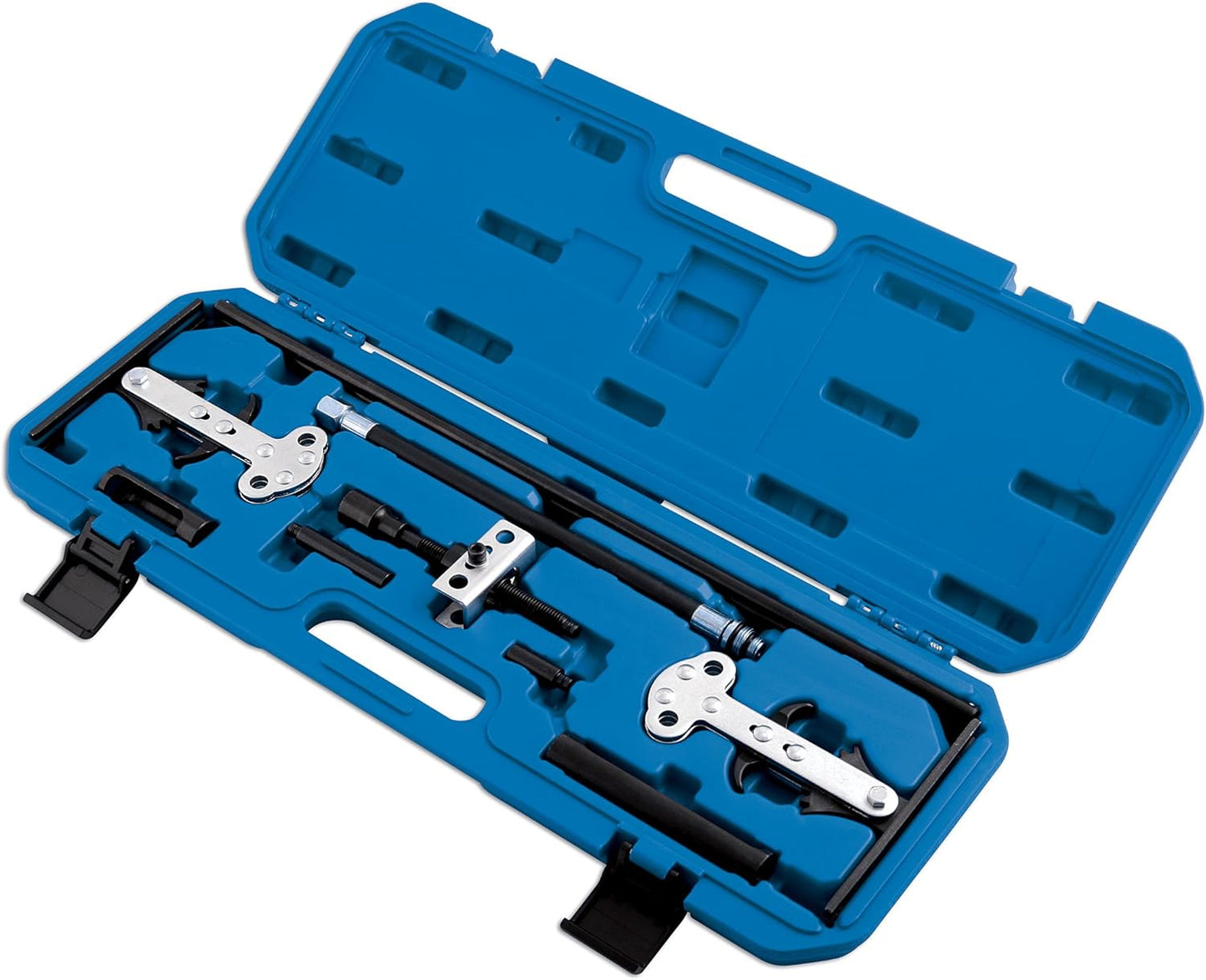 Klepverencompressor – Klepveerverwijderaar – Ventielveer Compressor – Klepveertool – Verbrandingskamerdruk Gereedschap – Universeel SOHC en DOHC – Inclusief 22 mm Persluchtadapter